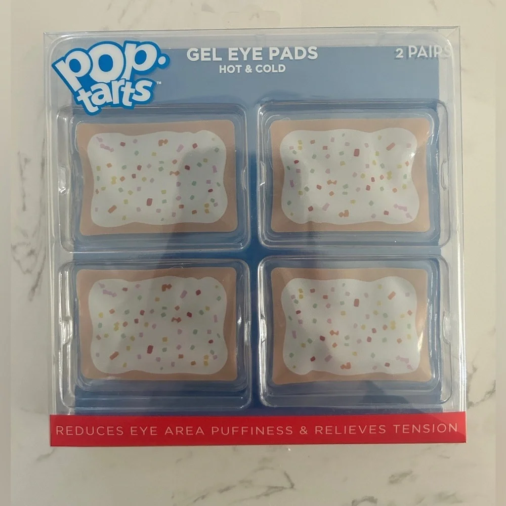 Pop-Tarts Gel Eye Pads Hot & Cold -Relief for Eye Puffiness (2 Pairs)- NWT